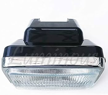 Amazon | 角型 ヘッドライト H4 LEDバルブ付き 角目 ゼファー400