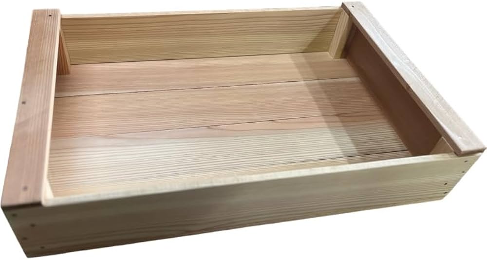 Amazon｜魚箱 木製トロ箱 青森県産杉 4個セット｜収納ケース・ボックス