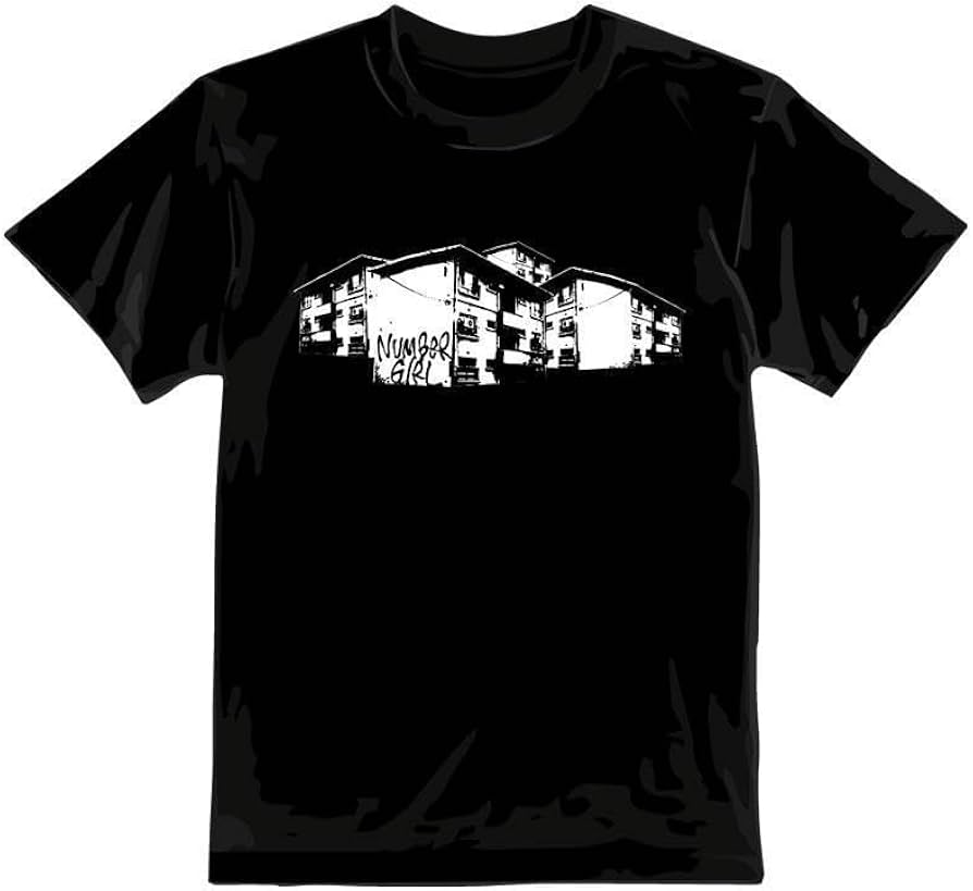 Amazon.co.jp: NUMBER GIRL ナンバーガール Tシャツ M 団地猫 ブラック