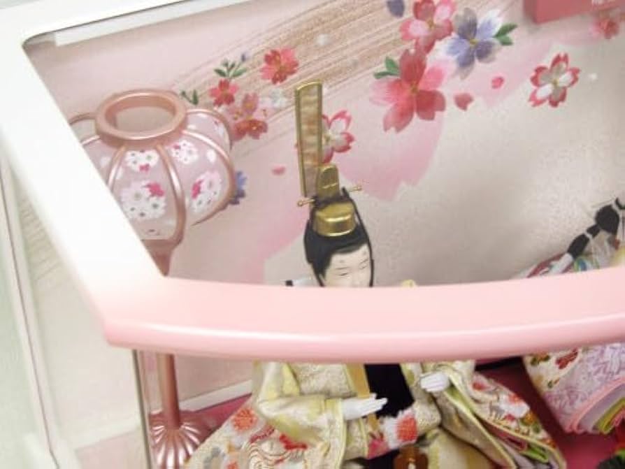 Amazon | ひな人形 アクリルケース飾り 親王飾り YN1269HC 間口47×奥行