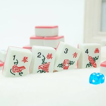 Amazon.co.jp: 麻雀牌 中国 麻雀セット マレーシア麻雀 84 ピース 3 人