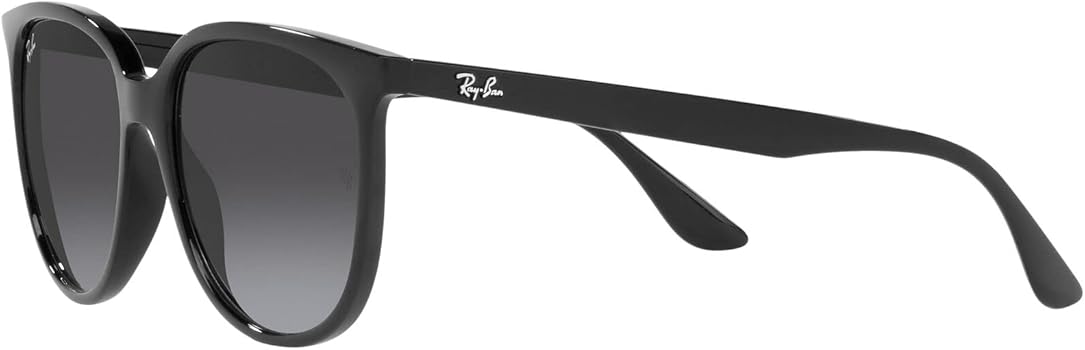 Amazon | [レイバン] RB 4378 女性 サングラス BLACK/GREY SHADED 54