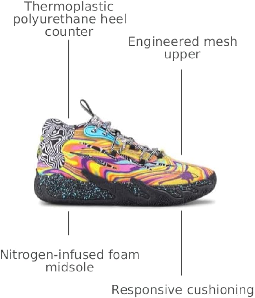 Amazon.com | PUMA Kids Boys Mb.03 Dexter's Lab Basketball Sneakers