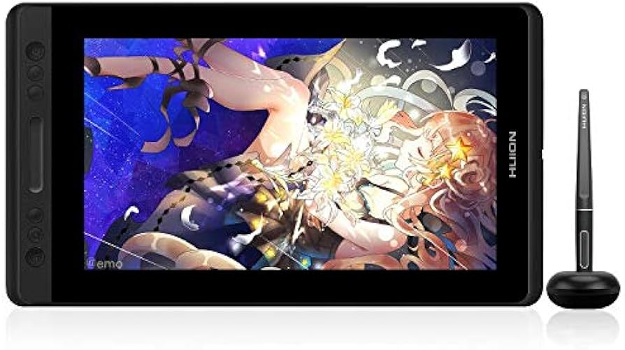 Amazon.co.jp: HUION 液タブ Kamvas Pro13 液晶ペンタブレット 充電