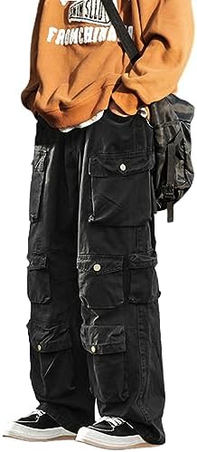 FantasyGears Jeans Y2k Calça cargo gótica folgada streetwear hip