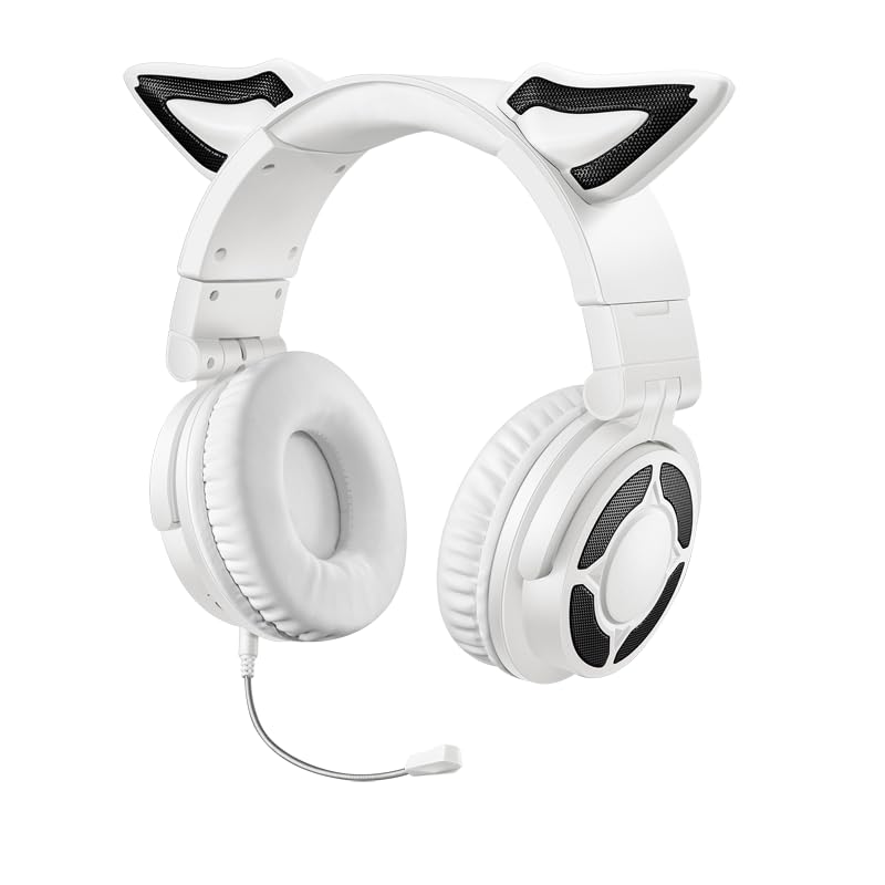 Amazon.co.jp: GHDVOP キツネの耳ヘッドホン Bluetooth5.3 ワイヤレス