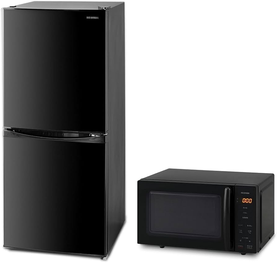 Amazon | 【セット買い】アイリスオーヤマ 冷蔵庫 142L & 電子レンジ
