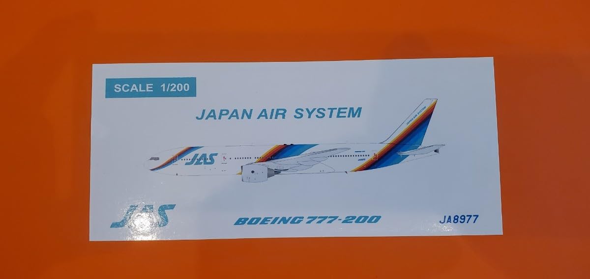 Amazon.co.jp: 1/200 jcwings 日本エアシステム ボーイング 777-200