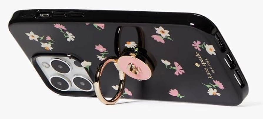 ケイトスペード】ダークラズベリー バンカーリング付 iPhone15対応