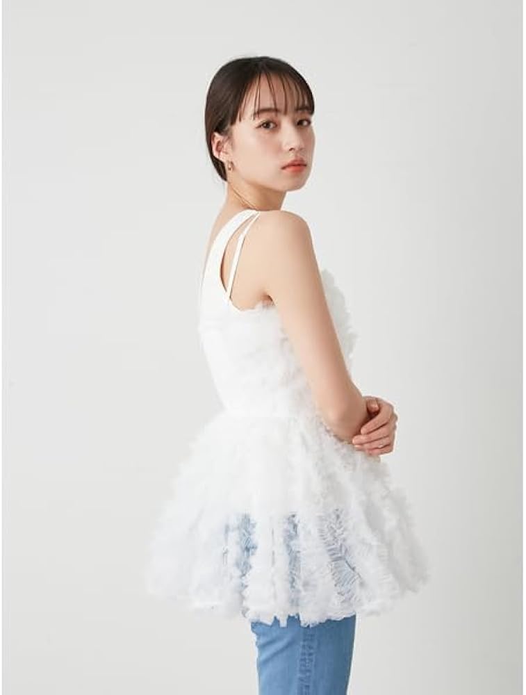 Amazon | [スナイデル] チュール刺繍ベアペプラムTOPS SWCT244023