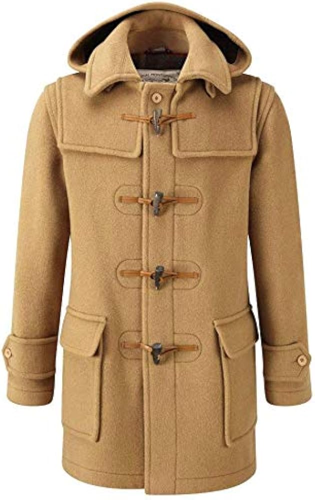 Mens London Duffle Coat - Camel - XXL : Amazon.co.uk: Fashion