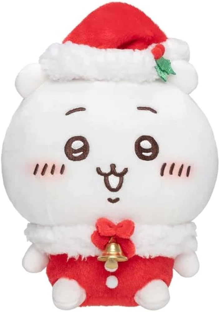 Amazon.co.jp: Chiikawa Santa-san! Plush S Chiikawa : Toys & Games