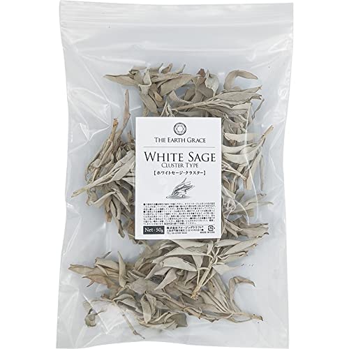 Amazon | 無農薬 ホワイトセージ 枝付き (クラスター) 約50g