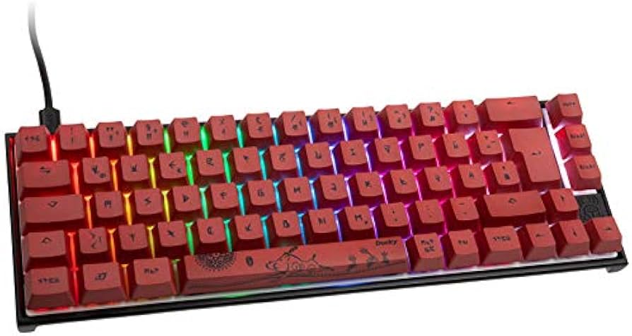 Ducky Year of The Pig, MX-Red, RGB LED - Black: Keyboards: Amazon