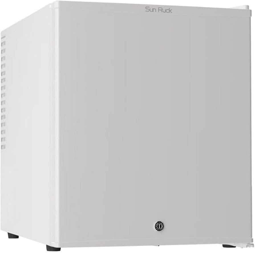 Amazon | [鍵付き]SunRuck 冷蔵庫 小型 48L ホワイト 静音 ペルチェ