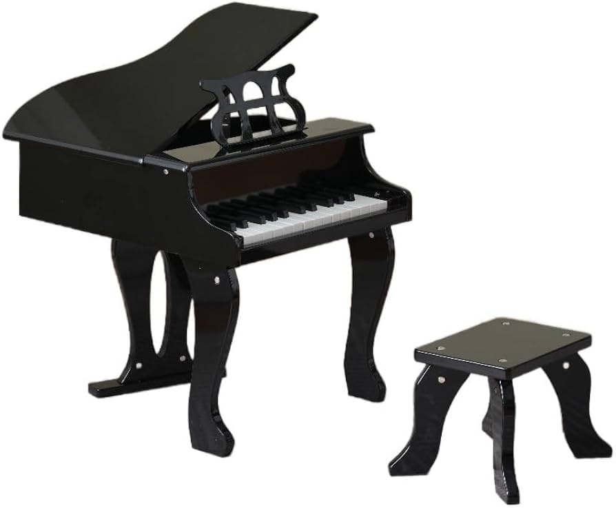 Amazon.co.jp: OSJ ピアノ おもちゃ ミニグランドピアノ 椅子付 25鍵盤