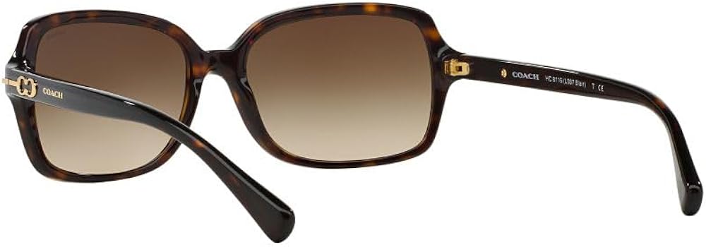 Amazon.com: Coach Sunglasses HC 8116 500113 L087 Blair Dark
