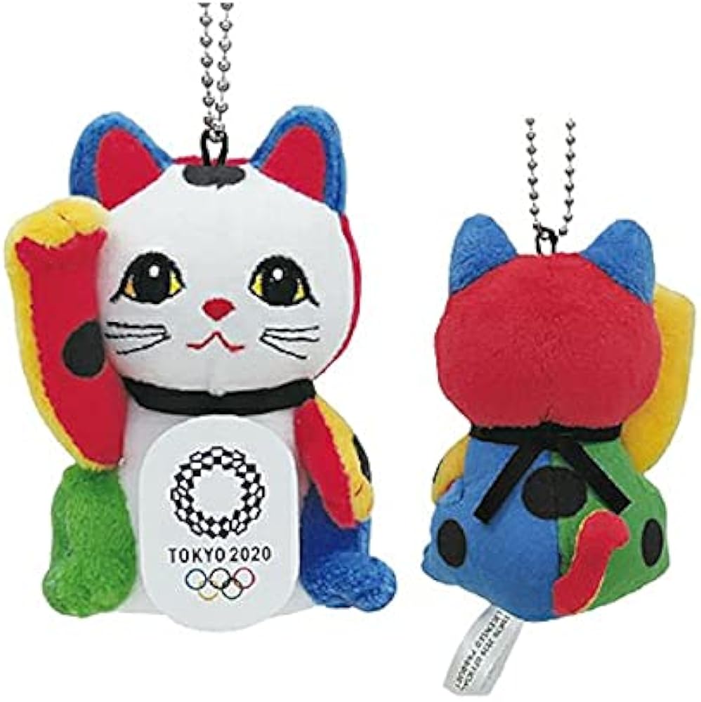 Amazon.co.jp: 東京2020 オリンピックエンブレム 招き猫BC付ぬいぐるみ