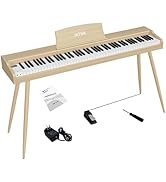 Amazon | IKTMI 電子ピアノ 88鍵盤 ペダル付き 木製 電子 ピアノ 88鍵