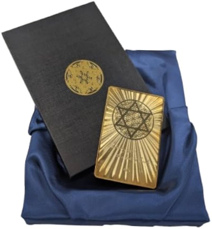 Amazon.co.jp: 【神聖開運護符】 六芒星ゴールドカード 純金 24