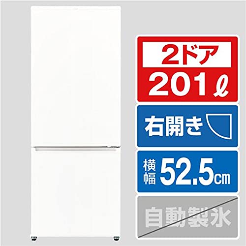 Amazon.co.jp: AQUA 【右開き】201L 2ドアノンフロン冷蔵庫 ミルク AQR
