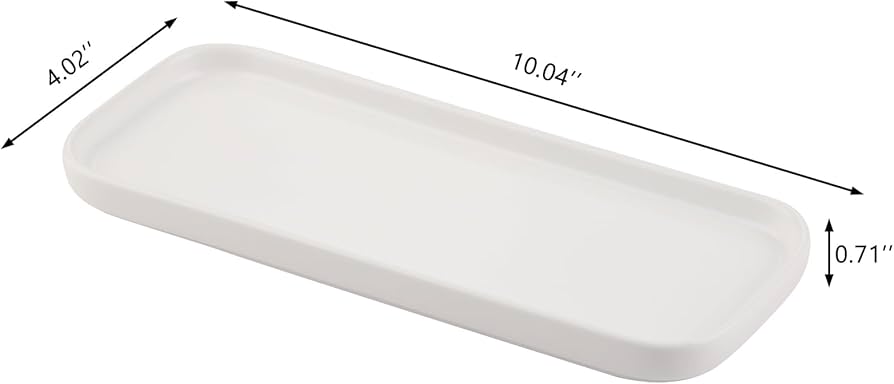 Amazon.com: VanEnjoy Ceramic Tray for Kitchen Counter, White