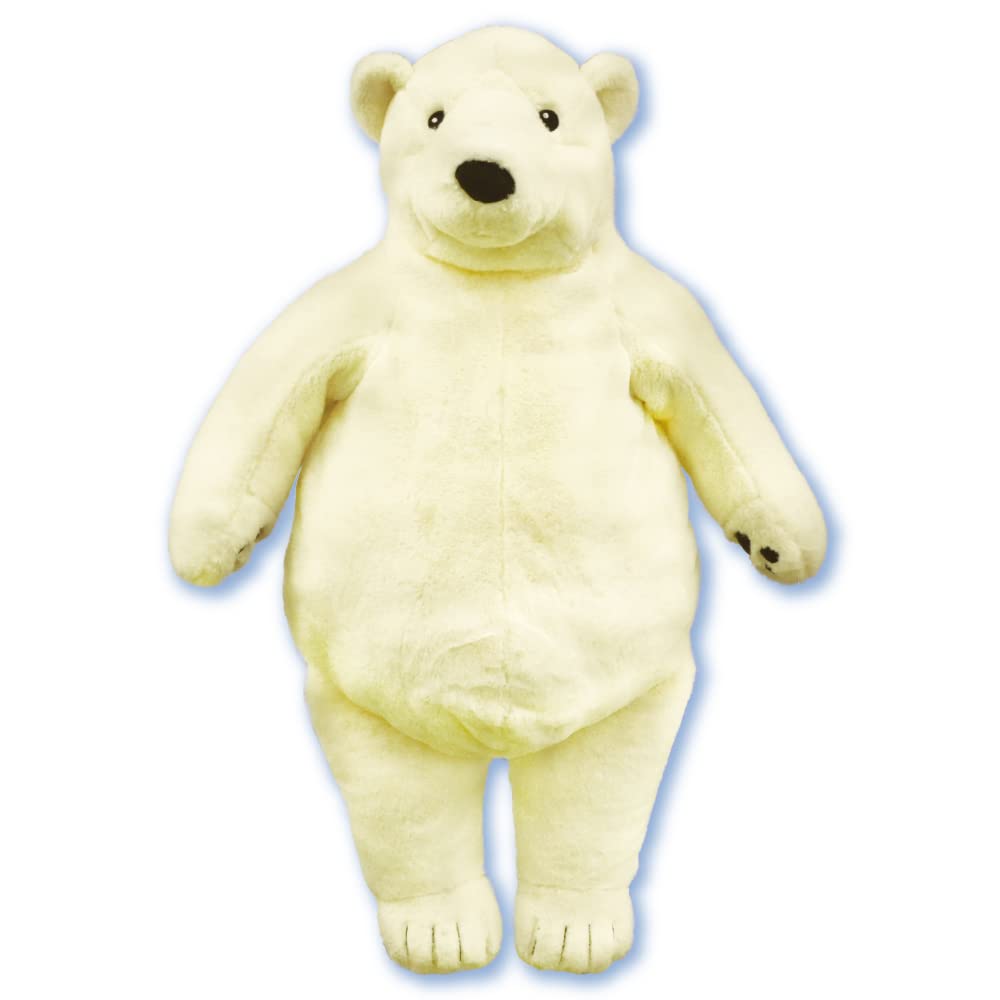 Amazon.co.jp: 山二(Yamani) BIG HUG ZOO ぬいぐるみ(シロクマ) 全長約
