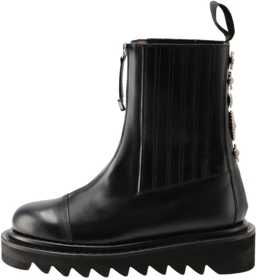 Amazon | [TOGA PULLA] [トーガ プルラ] レザー メタル ジップブーツ
