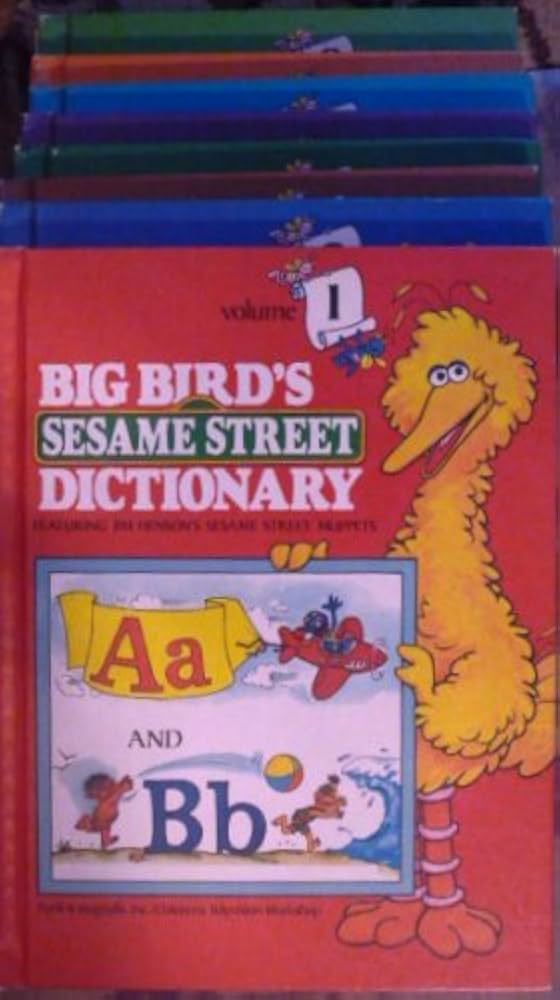 Big Bird's Sesame Street Dictionary (complete set, volume 1-8