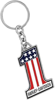 Amazon | ハーレーダビッドソン メタルキーリング 「ハーレー No.1