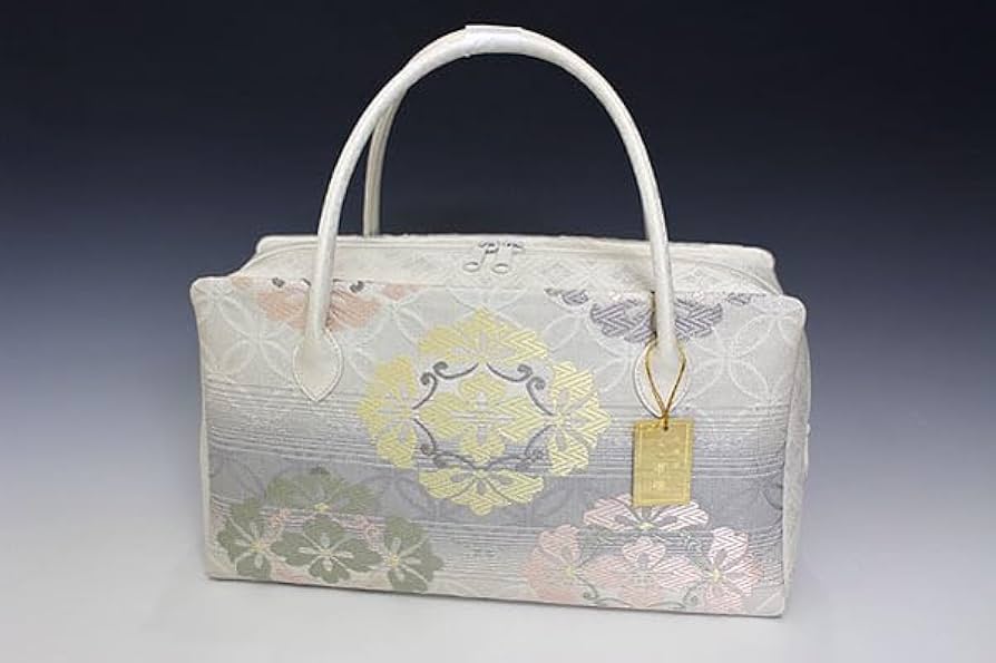 Amazon.co.jp: 特別 京都 西陣織 正絹帯地 使用 利休バッグ お茶席 21