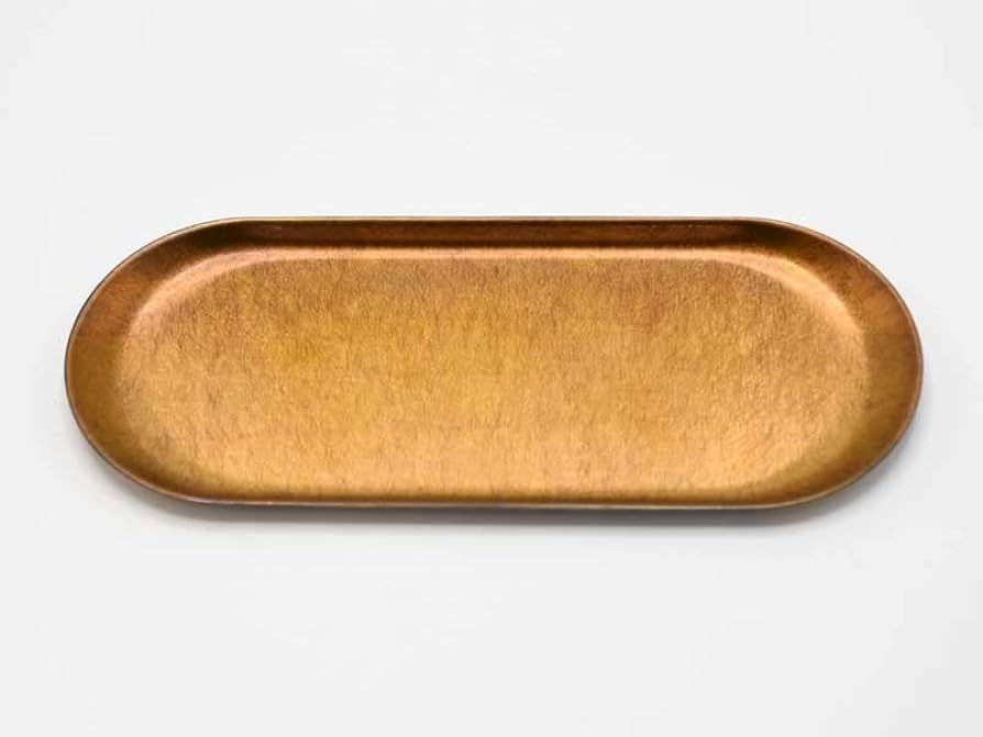 Amazon｜ブラス オーバルトレイ ラスティック 錆加工 サビ 真鍮 トレイ