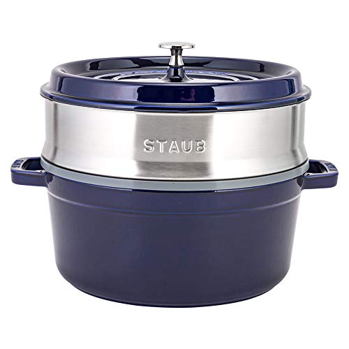 ストウブ ピコ ココット ラウンド スチーマーセット 26cm [ブラック