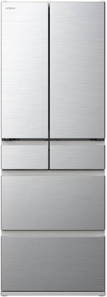 Amazon | 日立 冷蔵庫 幅65cm 540L フレンチドア R-H54V S シルバー