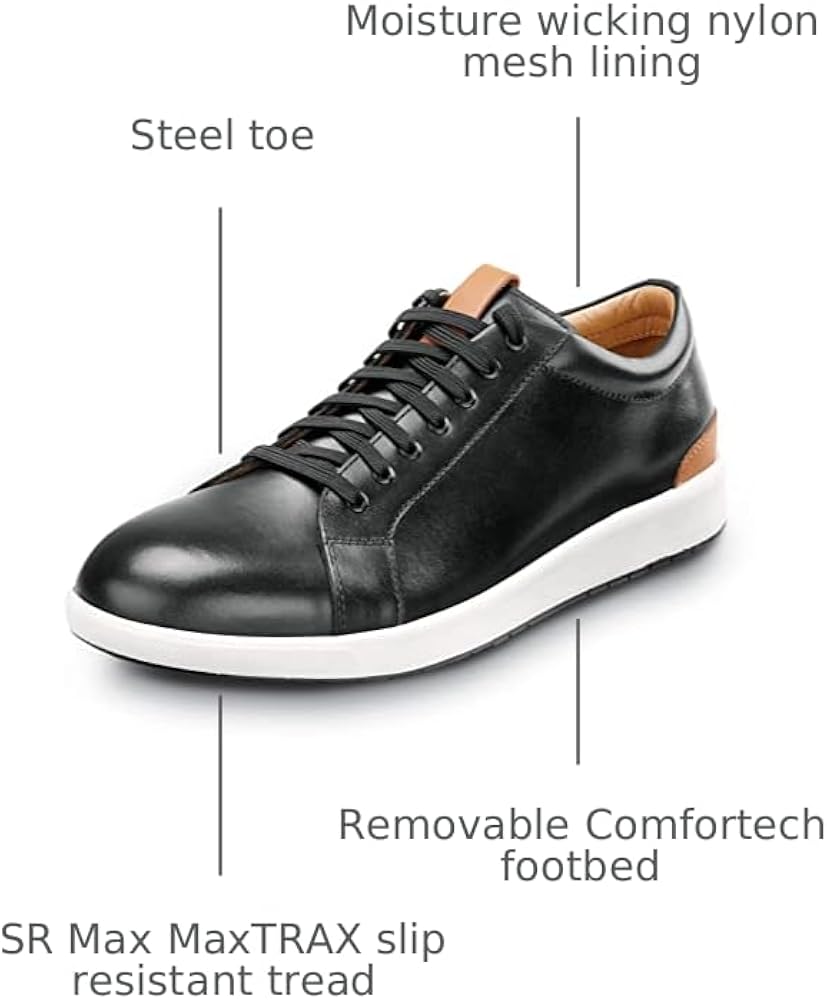 Amazon.com: Florsheim Crossover Work, Men's, Black, Steel Toe, EH
