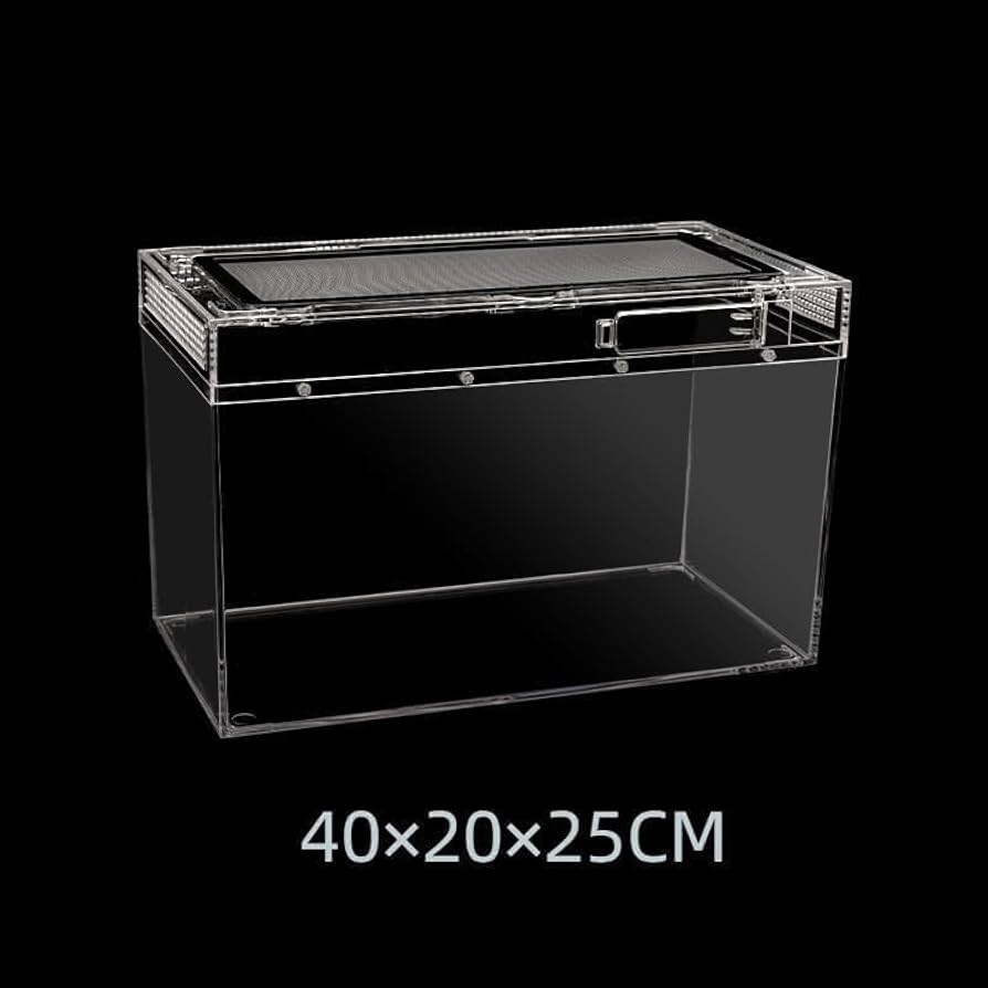 Amazon | 爬虫類ケージ 飼育容器、トカゲ ケージ、20cm/30cm/40cm/50cm