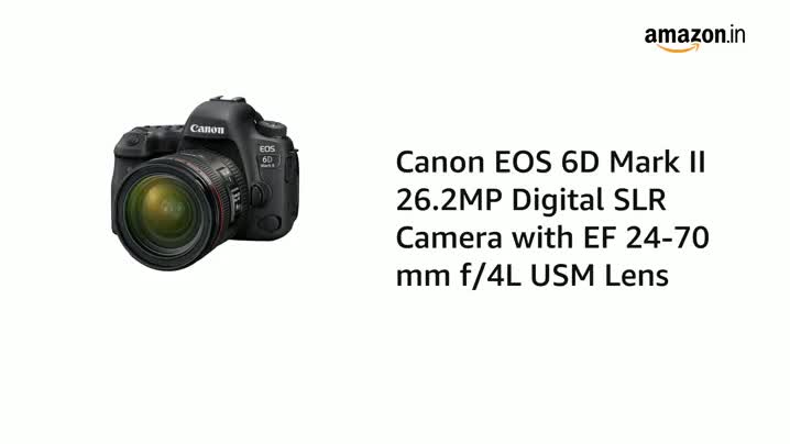 Buy Canon EOS 6D Mark II 26.2MP Digital SLR Camera with EF 24-70