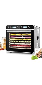 Amazon.co.jp: Kwasyo 8層ステンレス鋼制フードドライヤー 700W高効率