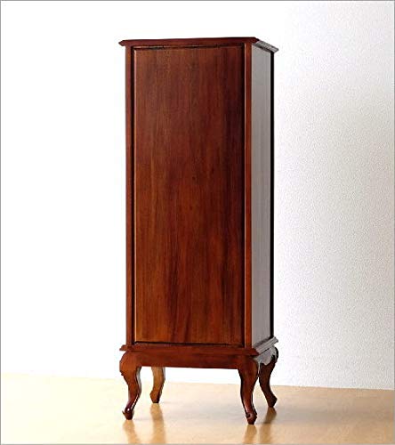 Amazon｜サイドチェスト 猫脚 猫足 無垢 アンティーク風 収納 タンス