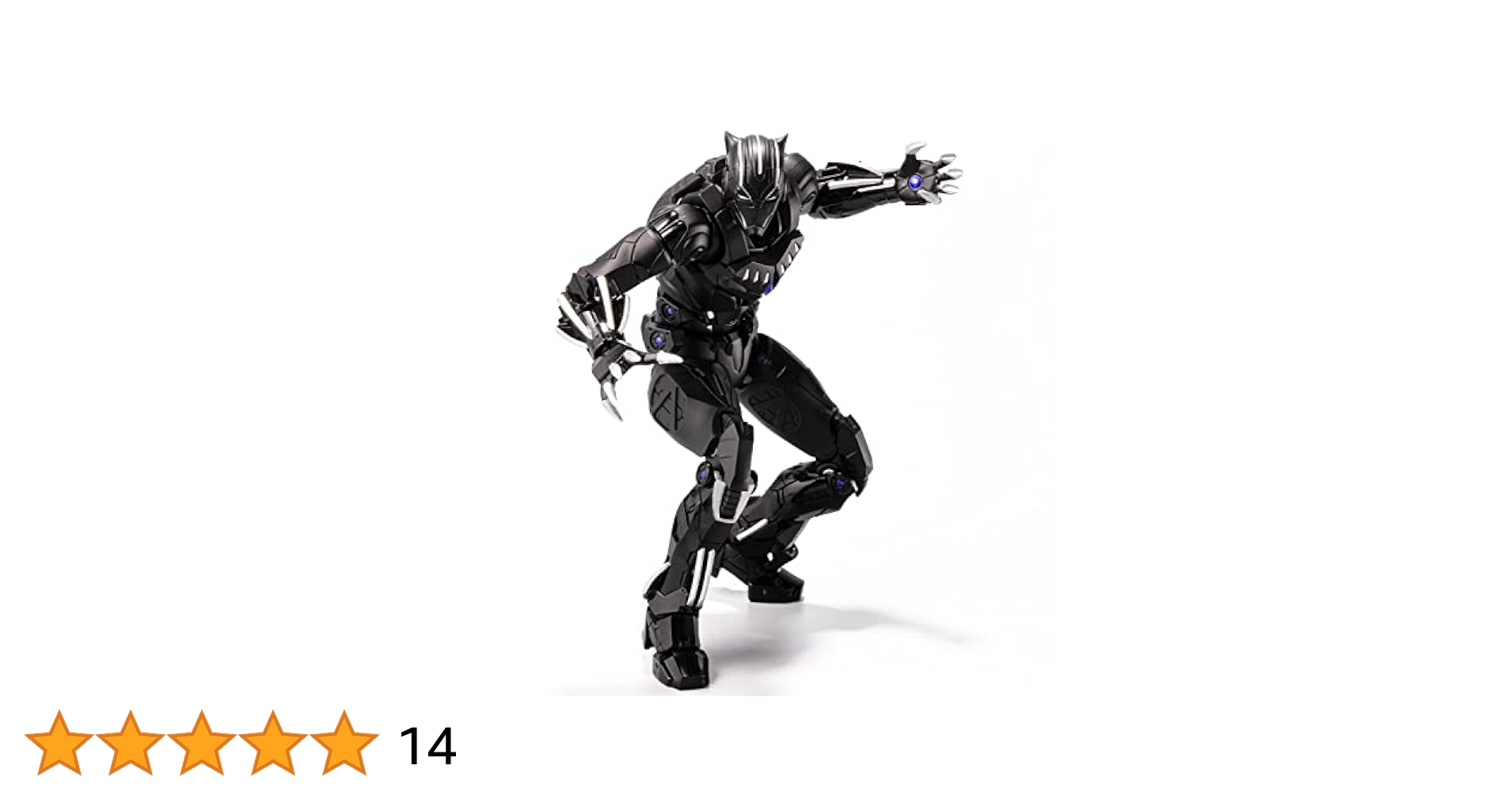 美品】千値練 ファイティングアーマー ブラックパンサー フィギュア