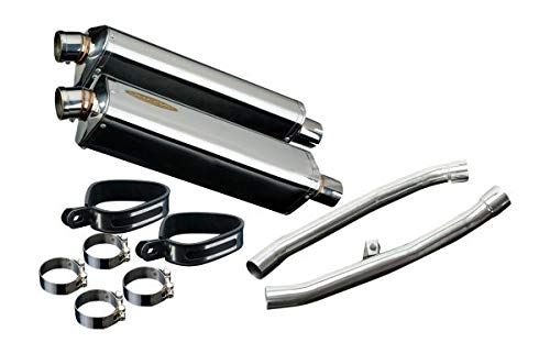 Amazon | DELKEVIC スリップオンステンレストライオーバルマフラー