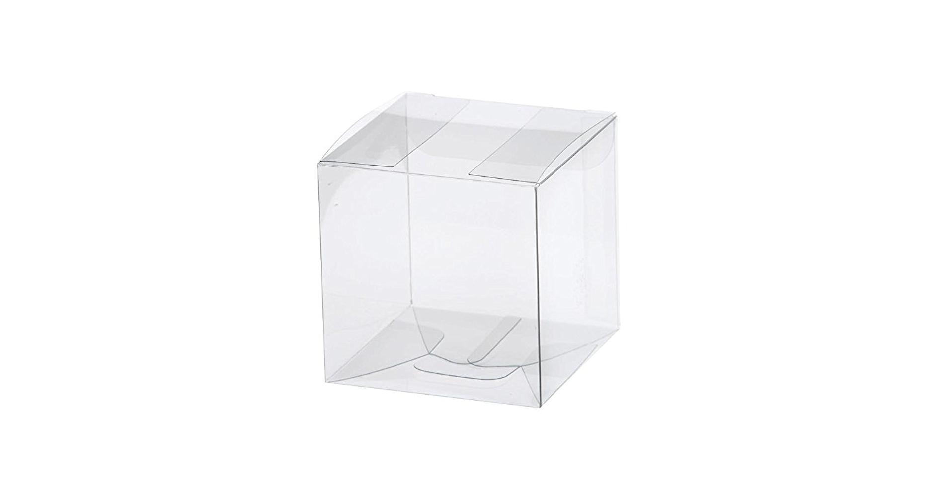 Amazon.co.jp: 井上紙業 ギフトボックス 正立方体 透明 PNN-70 [100枚