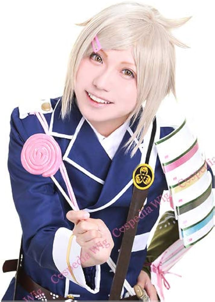 Amazon.co.jp: 刀剣乱舞 包丁藤四郎 風 ウィッグ キャラウィッグ 美容