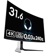 Amazon | Dell AW3225QF 32インチ 曲面 有機EL Alienware ゲーミング
