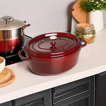 Amazon.com: STAUB Cocotte Oval 29cm Grenadine red: Dutch Ovens