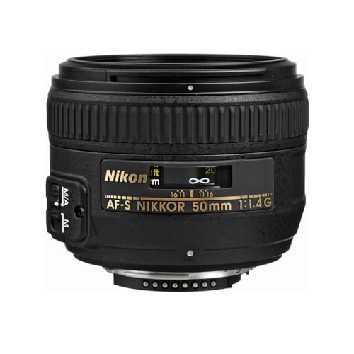 Nikon AF-S FX NIKKOR 50mm f/1.4G Lens with Auto Focus for Nikon
