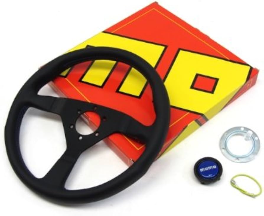 Amazon | MOMO モンテカルロ 350mm レザーハンドル ブルーステッチ