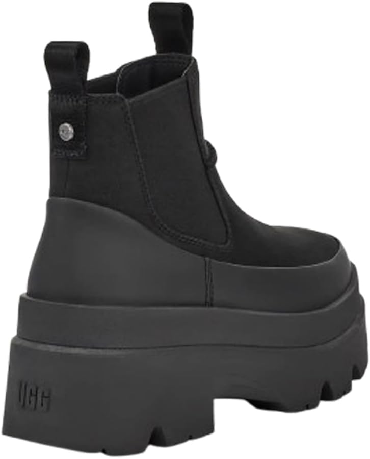 Amazon.co.jp: [アグ] ブーツ チェルシー サイドゴア 厚底 防水 レザー