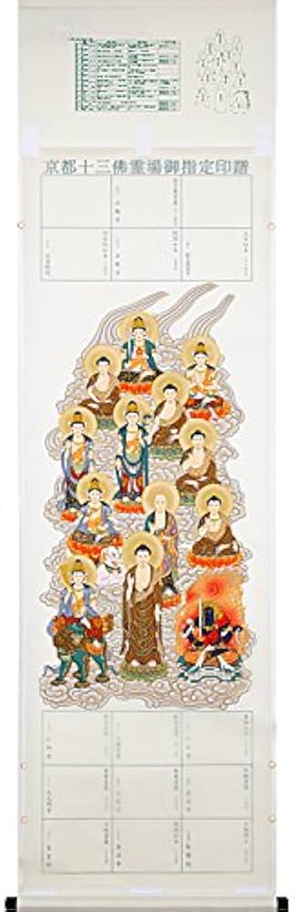 Amazon | 京都十三佛詣り 納経軸 ＜京都十三佛霊場御指定印譜＞【お