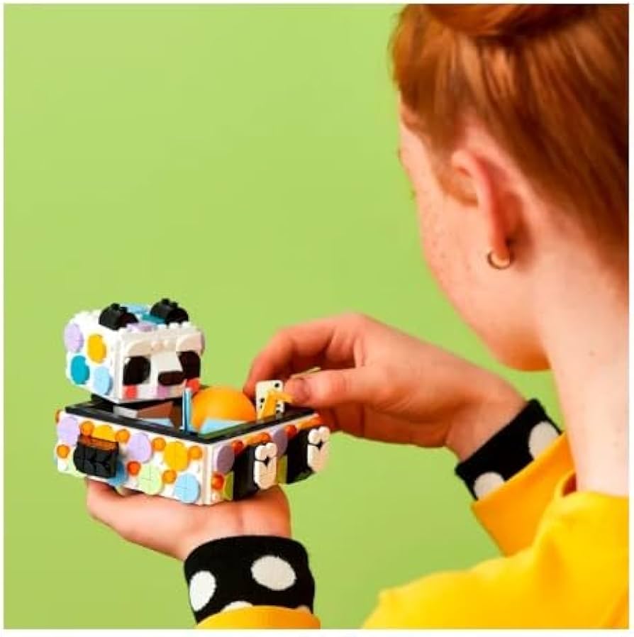 Amazon.com: LEGO DOTS Cute Panda Tray 41959 Toy Crafts Set, DIY